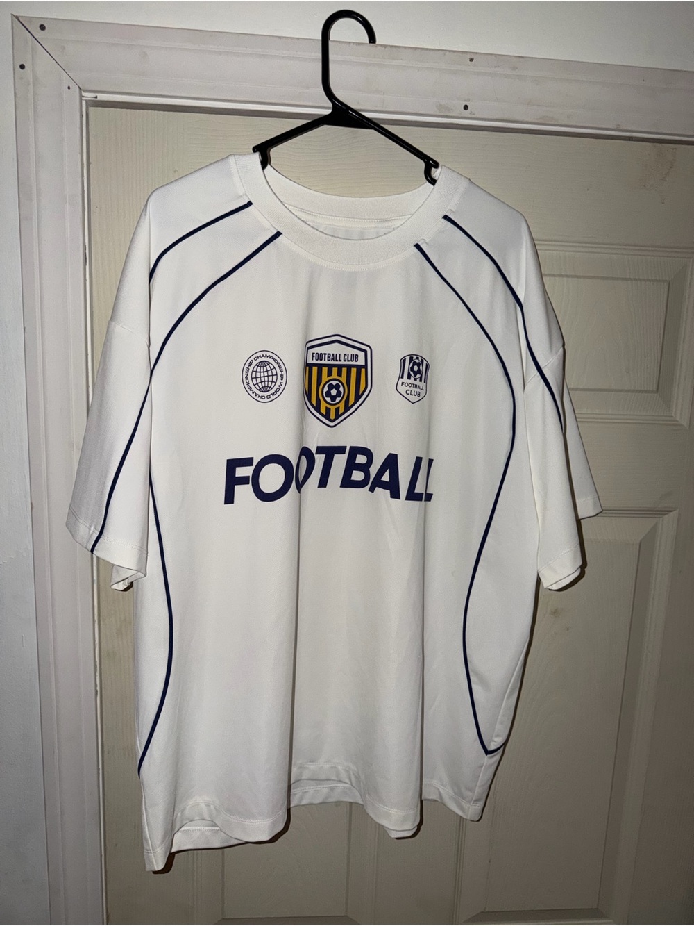 Arizona Jean Co. Football Jersey White Blue Size Large
